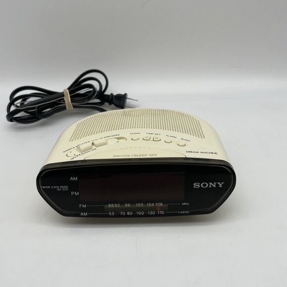 sony am/ fm alarm clock Model: IFC -c211 Tested Works - Picture 1 of 7